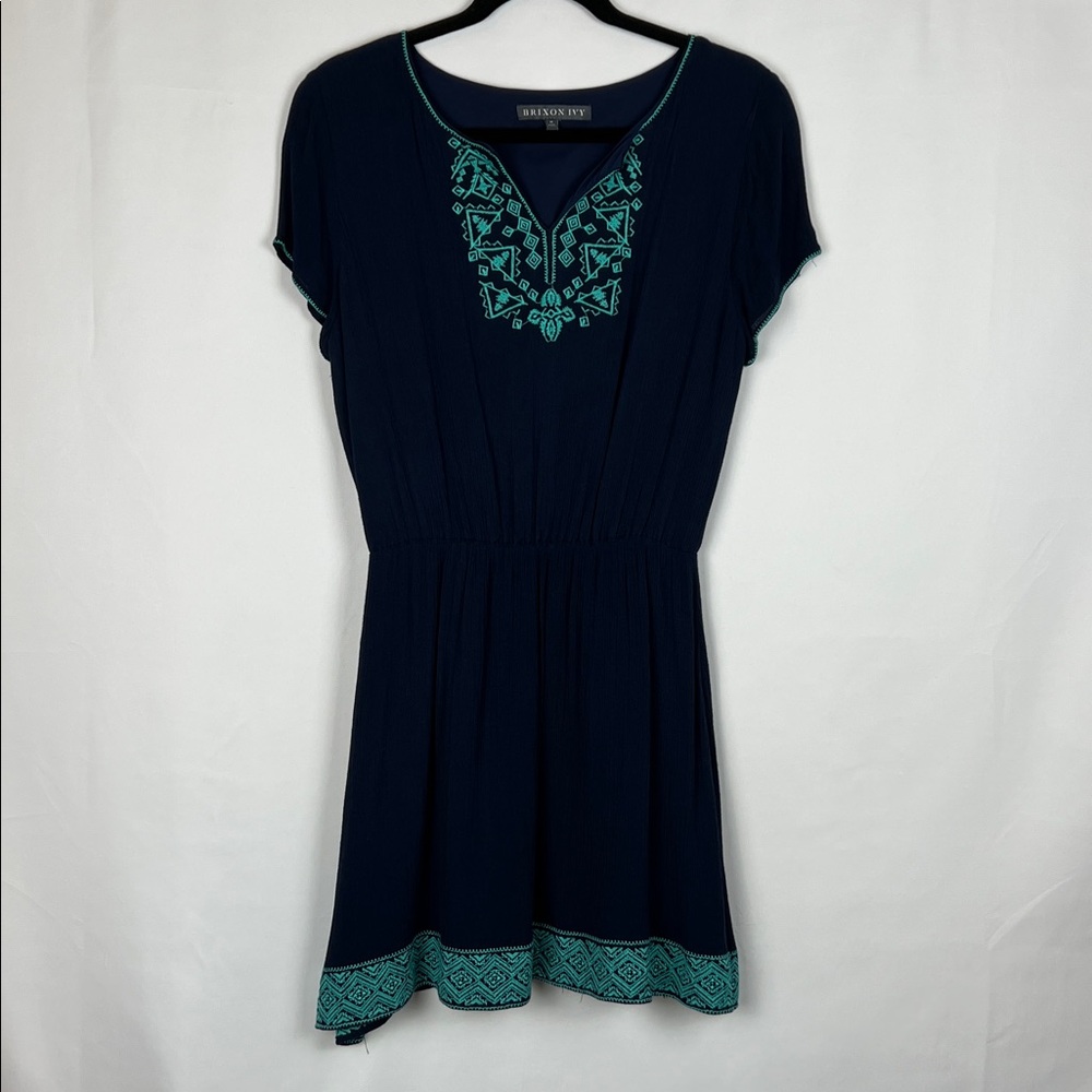Navy and‎ Aqua Dress
